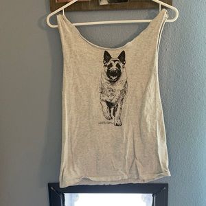 Cute dog cut tank